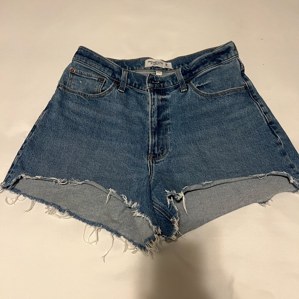 A&F Women's Curve Love Denim Shorts-30